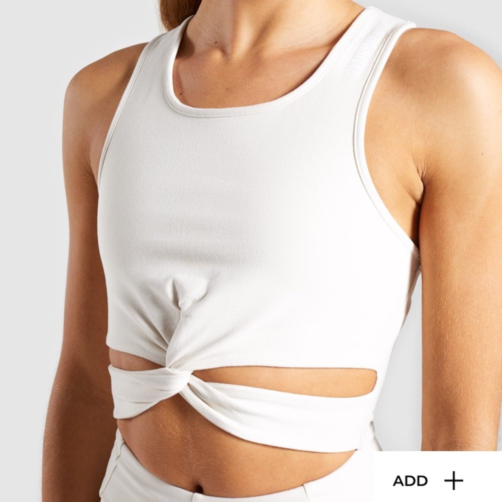 Gymshark Pastel Crop Top Sand